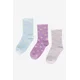 Nogavice Jenny 7KB-002-SS25 (3-PACK) Modra