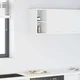 vidaXL Viseča omarica Riga Bela 20 x 29,5 x 40 cm Konstruiran les
