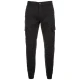 Washed Cargo Twill Jogging Pants Black