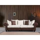 Atelier del Sofa Trosed Fresno 3, 300x115x80 cm, Braon-beli