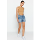 Trendyol Blue Denim Shorts & Bermuda