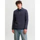 JACK & JONES Pulover JJPANNEL mornarska