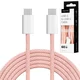 Kabel USB-C na USB-C Kruger&Matz Basic 60W, 1m, roza