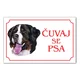 Tabla Čuvaj se psa - BERNSKI PLANINSKI PAS