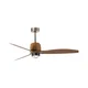 FARO 334361N - LED prigušiva ventilator WEAVER M 16W/230V prečnik 128 cm braon/mesing + daljinski upravljač