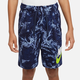 Nike B NSW WASHED AOP FT SHORT, otroške kratke hlače, modra DO6493