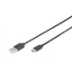 USB Type-C connection cable, type C to A M/M, 1.0m, 3A, 480MB, 2.0 Version, bl