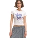 Cropp - Bela majica s printom - white