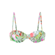 s.Oliver Bikini zgornji del meta / temno zelena / losos / off-bela