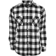 Plaid flannel shirt blk/wht