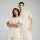 Puma Essentials Elevated Tee Unisex, White, Size L, Clothing