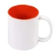Vrč za tiskanje - 330 ml, bel, z oranžno notranjostjo