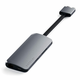 Dvojni multimedijski adapter Satechi Type-C, svetlo siv