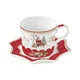 Porcelain cup with saucer, 250 ml, CHRISTMAS MEMORIES - Nuova R2S