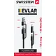 Swissten podatkovni kabel KEVLAR 4v1 3A 1,5 M ANTRACIT