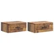 vidaXL Stenski nočni omarici 2 pcs Star les 49 x 34,5 x 20 cm