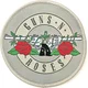 Guns N Roses Silver Circle Logo Našitek za šivanje