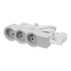 slomart Legrand 049487 podaljšek 3x2P+Z, 1.5m, belo/siv