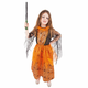 Otroški kostum čarovnice/haloween kostum oranžne barve (M) e-paket