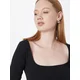 Womens Organic Long Sleeve Body Black