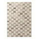 Kremno bela ročno tkana volnena preproga 160x230 cm Boho 1.0 Quadra – Vikosa