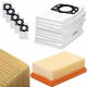 OEM Set Vrečke in Zračni Filter – Nadomestni Del za Odkurzovalnik Kärcher WD2–WD6, MV2–MV6 | 5x Mikrovlakna 42x51,5 cm, Filter 16x10,5x5 cm, 5-Slojna Filtracija