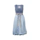 MARJO Dirndl Freudensee bež/modra/svetlo modra