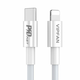 slomart Kabel USB-C Lightning P01, 3A, PD, 1m (bel)