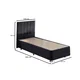 Hanah home Krevet Ela 100x38x200cm Crni