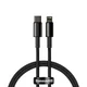 BASEUS Kabel za iPhone USB-C – Lightning, hitro polnjenje 20 W, 1 m – popolnoma črn