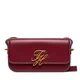 Ročna torba Tommy Hilfiger Th Script Flap Crossover AW0AW18399 Bordo rdeča