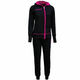 TUTA KING STAR DONNA FELPA NERO/FUXIA Tg. XL