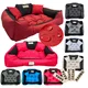 AIO FACTORY KingDog Rdeča nepremočljiva pasja postelja Couch 130x105, (21215199)