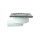 Enpro Talni odtok Lower floor drain NEPTUN D 50 / 55 mm, stainless steel frame, SUN grille, white
