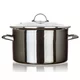 Banquet Emajliran lonec METALLIC Black 26 cm, 6 l,s pokrovom