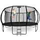 HyperMotion Otroški Trampolin Premer 487 cm z Mrežo in Lestvijo - Nosilnost 150 kg, Odporno na UV, Zunanja Igra od 3 Let, Za Dom in Vrt