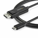 slomart adapter usb c v displayport startech cdp2dp1mbd črna 1 m