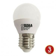 TESLA - LED MG270427-1, mini žarnica E27, 4W, 230V, 320lm, 15 000h, 2700K topla bela, 180°