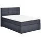 Carryhome POSTELJA BOXSPRING 100 cm x 200 cm , tekstil temno siva