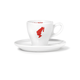 Julius Meinl bela porcelanasta skodelica s krožničkom za Melange 105 ml