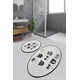 Lessentiel Maison Set 2 prostirke za kupatilo Crno-Beli