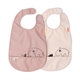 DONE BY DEER Portikla za bebe Deer Friends W/Velcro, 2 komada, Roze