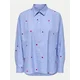ONLY Bluza ONLNew Lina Grace svetlo modra / rdeča / bela