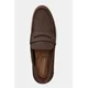 Mokasini iz nubuka Tommy Hilfiger TOMMY HILFIGER NUBUCK P LOAFER moški, rjava barva, FM0FM05350