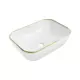 Mexen Rita nadpultni umivalnik 45 x 32 cm, bel/zlat rob - 21084505