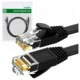 Ploščati LAN patch kabel RJ45 Ethernet kat. 6, 3 m, črne barve