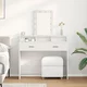 vidaXL vidaXL Kozmetična Miza Bela MDF 100 x 41 x 140 cm Kozmetična miza, (22094351)