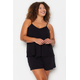 Trendyol Curve Viscose Woven Pajamas with Black Straps