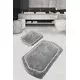 Lessentiel Maison Set 2 prostirke za kupatilo Sivi
