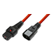 Napajalni kabel C13 IEC Lock C14 rdeč 2m PC1386